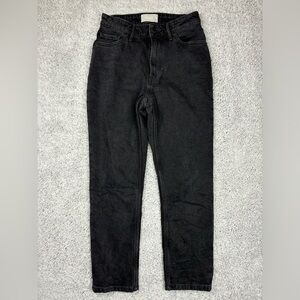 Everlane Jeans Womens 27 The Curvy Cheeky Jean Organic Cotton Crop Black Denim